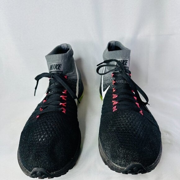 Nike Mens Zoom All Out Black Gray Flyknit Athletic Running Shoes Size US 11 - Picture 5 of 11